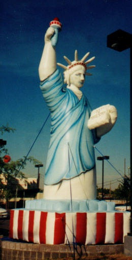 Advertising inflatables for rent in Las Vegas- Statue of Liberty inflatable!